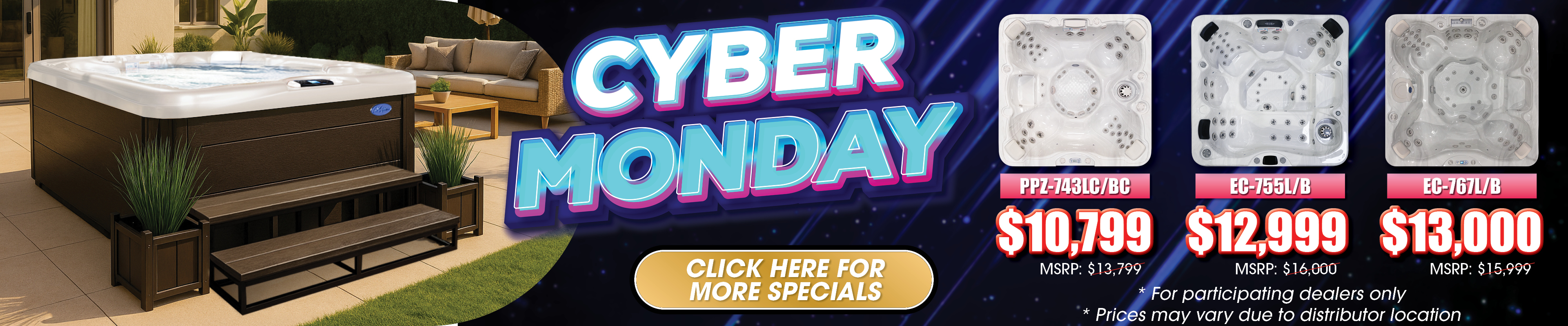 Calspas hot tub being used in a family setting - Isla Ratón