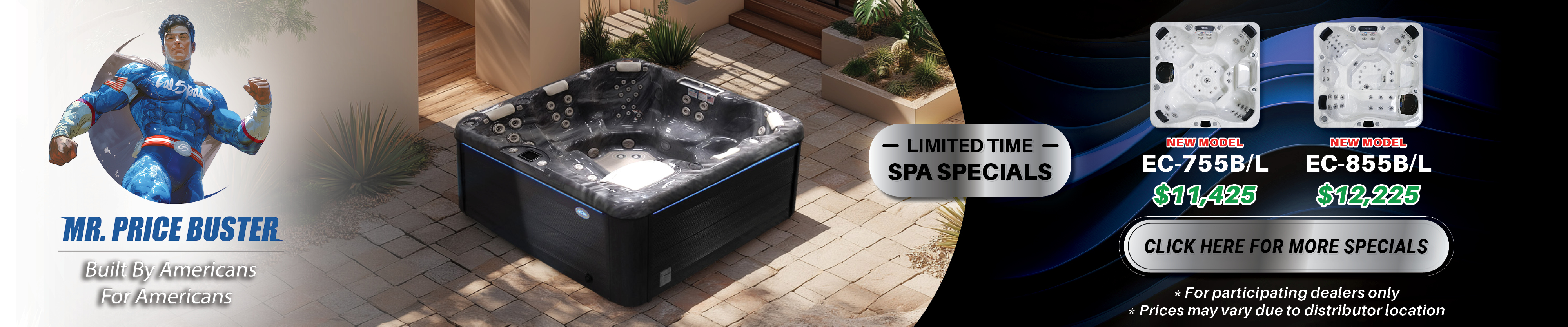 Calspas hot tub being used in a family setting - Isla Ratón